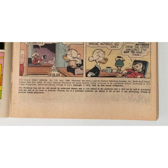 Walt Disney Uncle Scrooge Comic #176 1980 Whitman 40¢ Vintage Collectible - Picture 9 of 13